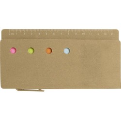 Pochette Éco-responsable Personnalisée de Marque-Pages - Riva Matières : carton Couleurs : brun