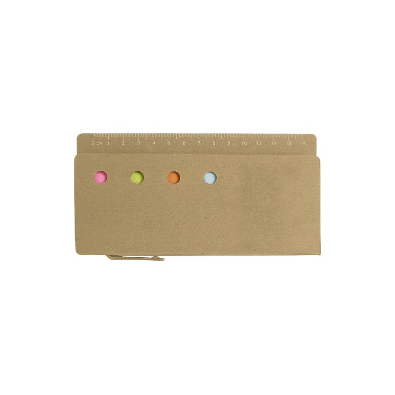 Pochette Éco-responsable Personnalisée de Marque-Pages - Riva Matières : carton Couleurs : brun