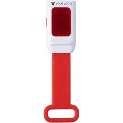 Lampe à vélo économique personnalisée pour sécurité et style - Duncan Matières : silicone Couleurs : bleu impression haute défin