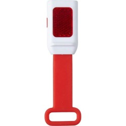 Lampe à vélo économique personnalisée pour sécurité et style - Duncan Matières : silicone Couleurs : rouge personnalisable avec 