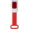Lampe à vélo économique personnalisée pour sécurité et style - Duncan Matières : silicone Couleurs : rouge marquage laser ultra 