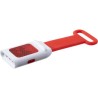 Lampe à vélo économique personnalisée pour sécurité et style - Duncan Matières : silicone Couleurs : rouge objet promotionnel éc