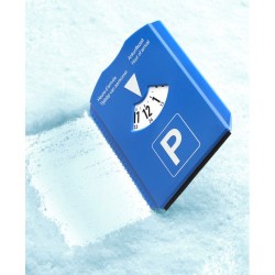 Disque de stationnement personnalisé et économique avec gratte-neige Teddie Matières : plastique Couleurs : bleu cobalt impressi