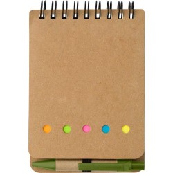 Carnet à spirale  en carton - Rodrigo Matières : papier Couleurs : vert clair 2