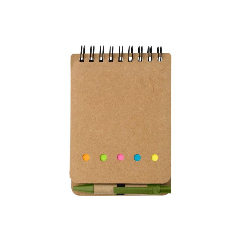 Carnet à spirale  en carton - Rodrigo Matières : papier Couleurs : vert clair personnalisable avec votre logo