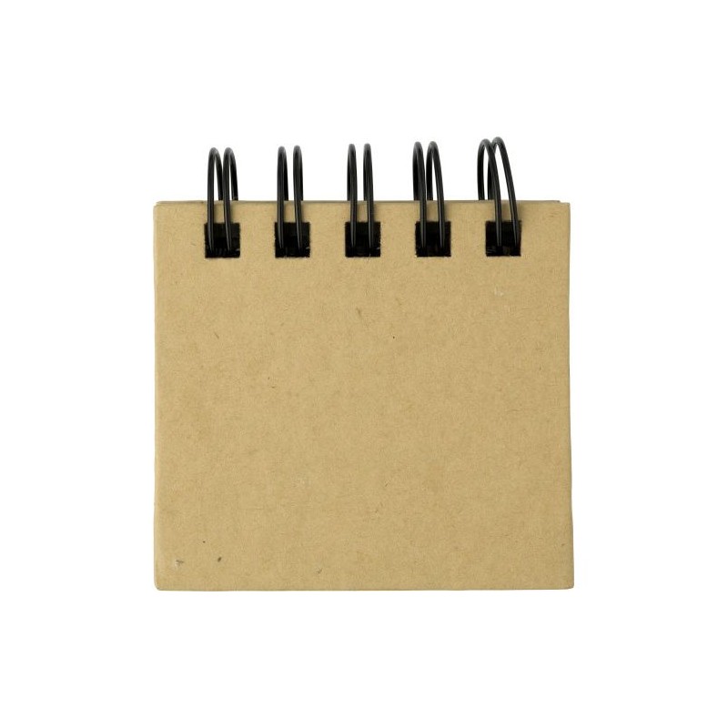 Carnet à spirale personnalisable de 250 feuilles Clemence Matières : carton Couleurs : brun personnalisable avec votre logo