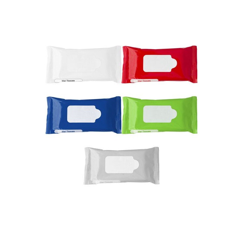 Lingettes nettoyantes pratiques pour les mains Pocketclean Matières : non tissé Couleurs : bleu cobalt cadeau collaborateur prem