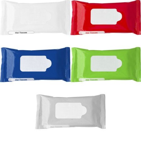 Lingettes nettoyantes pratiques pour les mains Pocketclean Matières : non tissé Couleurs : bleu cobalt cadeau collaborateur prem