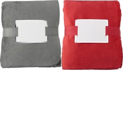 Plaid polaire personnalisé en polyester Margot Matières : polyester Couleurs : gris livraison express 24h 48h