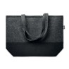 Sac shopping  en feutre RPET personnalisé DUO INDICO Matières : PET recyclé Couleurs : pierre personnalisable avec votre logo