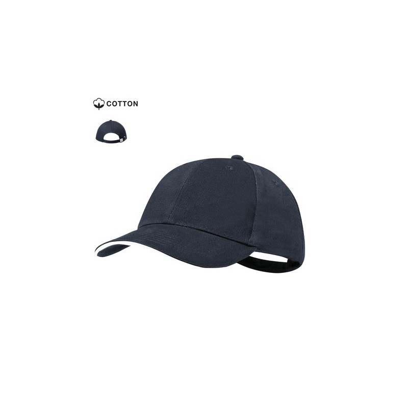 Casquette Personnalisable Éco-responsable Linnea Matières : coton Couleurs : gris marquage laser ultra précis