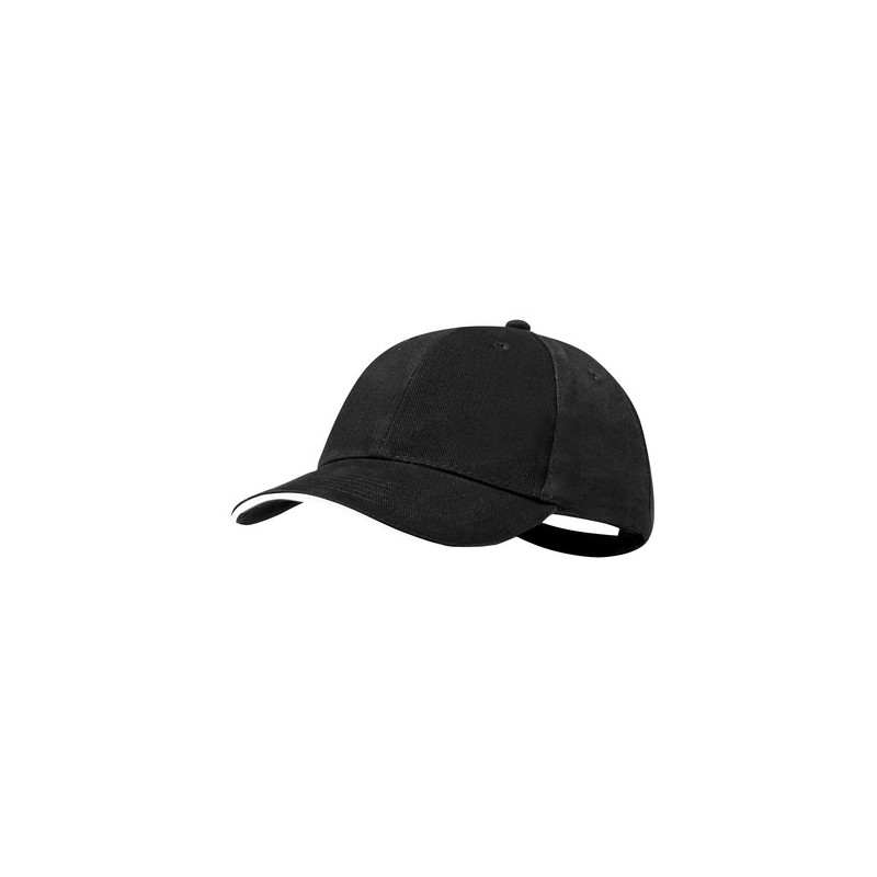 Casquette Personnalisable Éco-responsable Linnea Matières : coton Couleurs : gris marquage couleur éclatante