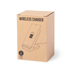 Chargeur Sans Fil Éco-responsable et Personnalisé Pas Cher Dimper Matières : bambou impression haute définition
