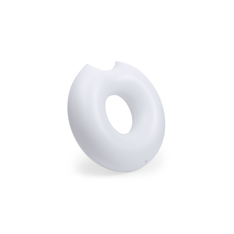 Matelas Gonflable Personnalisé Confortable et Original Donutk pas cher Matières : PVC Couleurs : blanc