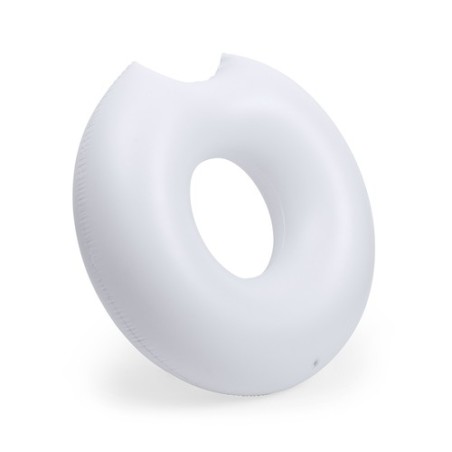 Matelas Gonflable Personnalisé Confortable et Original Donutk pas cher Matières : PVC Couleurs : blanc
