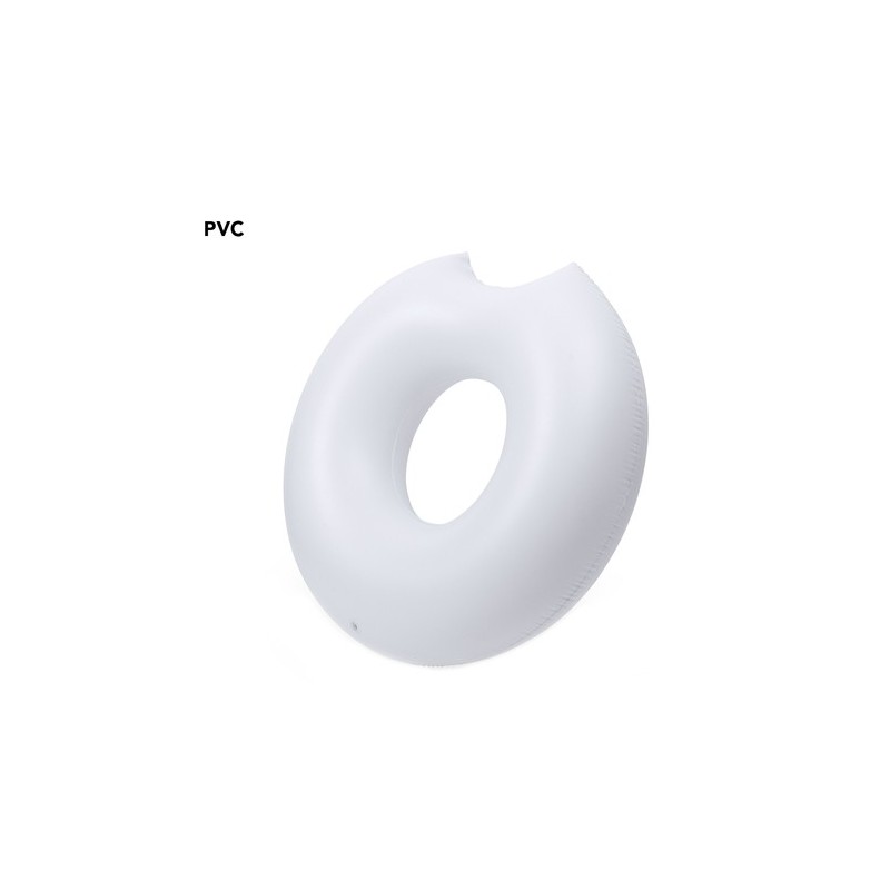 Matelas Gonflable Personnalisé Confortable et Original Donutk pas cher Matières : PVC Couleurs : blanc personnalisable avec votr