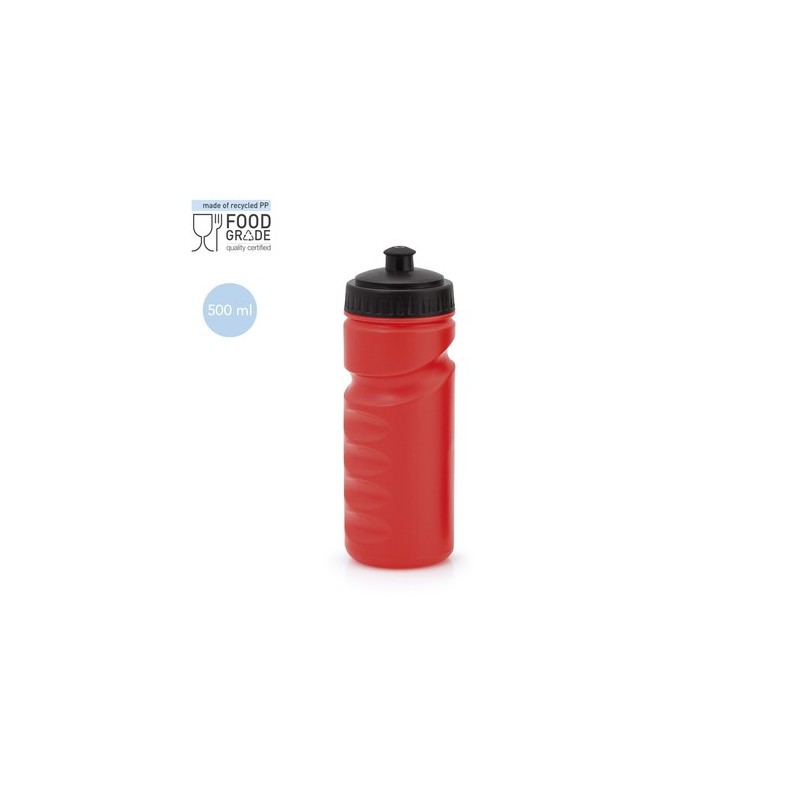 Bidon Publicitaire Personnalisé 500 ml - Iskan Matières : polyéthylène (PE) Couleurs : blanc accessoire événementiel unique
