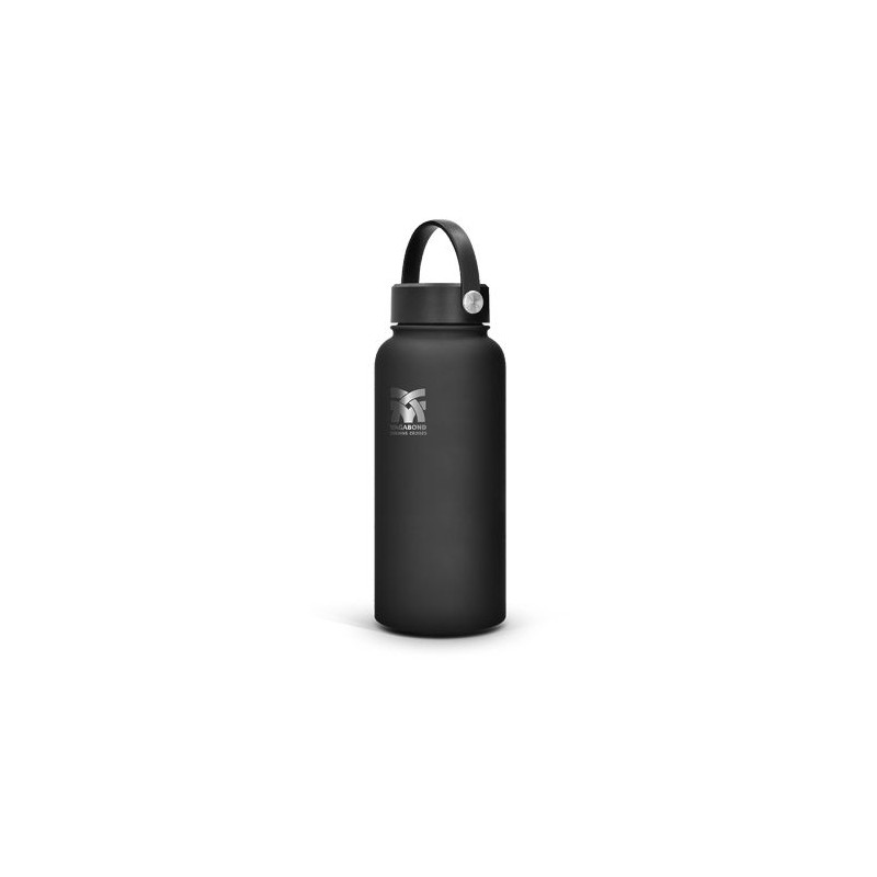 Gourde isotherme personnalisée double-paroi finition soft touch 1 L goodies publicitaire événementiel