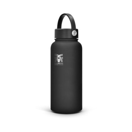 Gourde isotherme personnalisée double-paroi finition soft touch 1 L goodies publicitaire événementiel