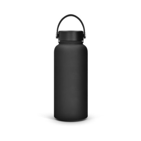 Gourde isotherme personnalisée double-paroi finition soft touch 1 L livraison express 24h 48h
