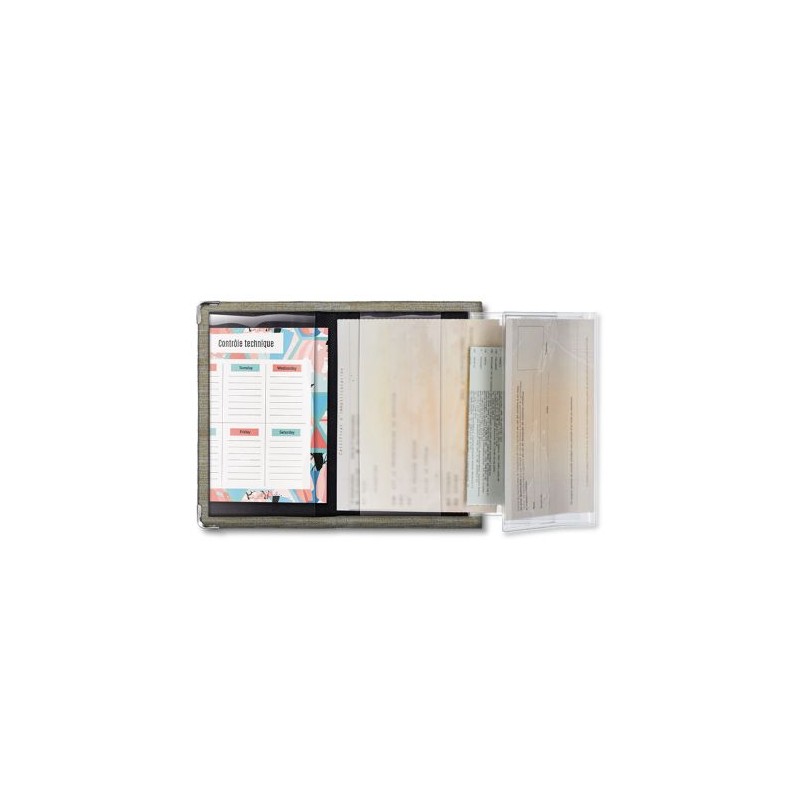 Porte Carte Grise Éco-responsable en rPET - Accessoire Auto cadeau affaires élégant