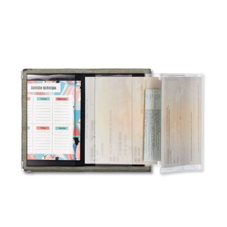 Porte Carte Grise Éco-responsable en rPET - Accessoire Auto goodies personnalisé en stock