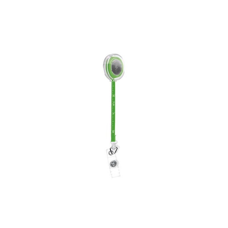 Porte-badge Rétractable Éco-responsable avec Mètre Ruban Souple 1 m - Personnalisé cadeau collaborateur premium