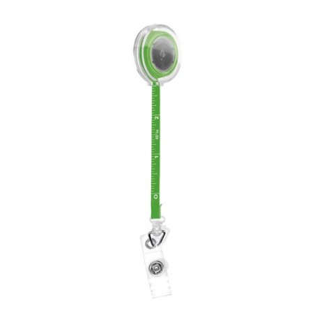 Porte-badge Rétractable Éco-responsable avec Mètre Ruban Souple 1 m - Personnalisé cadeau collaborateur premium