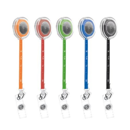 Porte-badge Rétractable Éco-responsable avec Mètre Ruban Souple 1 m - Personnalisé livraison express 24h 48h