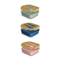 Boîte Repas Éco-Responsable 1.2L avec Couvercle, Cuillère et Fourchette - Cadeaux d'Entreprise 2