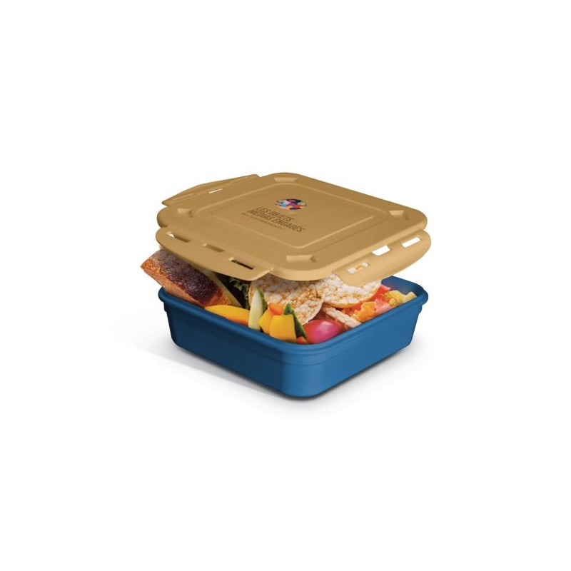 Boîte Repas Éco-Responsable 1.2L avec Couvercle, Cuillère et Fourchette - Cadeaux d'Entreprise accessoire événementiel unique