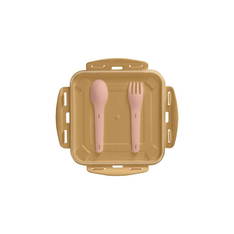 Boîte Repas Éco-Responsable 1.2L avec Couvercle, Cuillère et Fourchette - Cadeaux d'Entreprise cadeau collaborateur premium