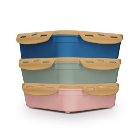 Boîte Repas Éco-Responsable 1.2L avec Couvercle, Cuillère et Fourchette - Cadeaux d'Entreprise marquage couleur éclatante