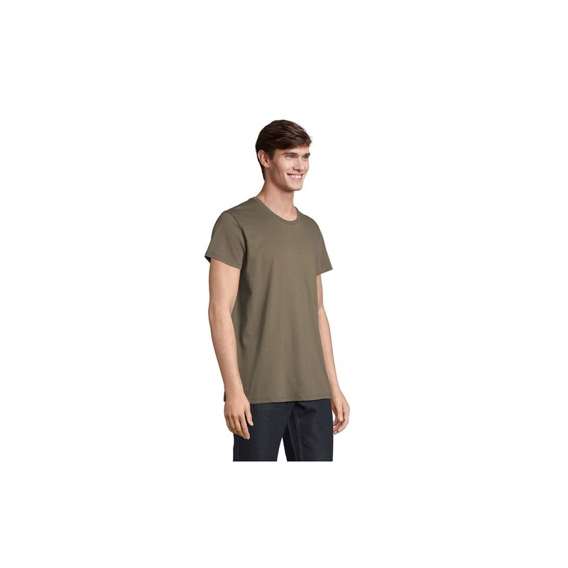 T-shirt personnalisé 100% coton recyclé 150g - RE CRUSADER Taille textile : 3XL Couleurs : vert armée goodies publicitaire durab