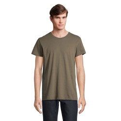 T-shirt personnalisé 100% coton recyclé 150g - RE CRUSADER Taille textile : L Couleurs : vert armée objet publicitaire robuste
