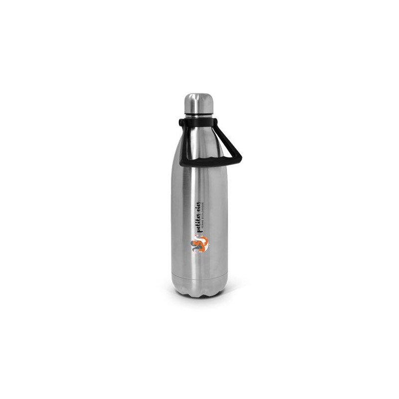 Gourde Isotherme Éco-responsable Double-Paroi en Inox 1L - Cadeau d'Entreprise Personnalisé personnalisable avec votre logo