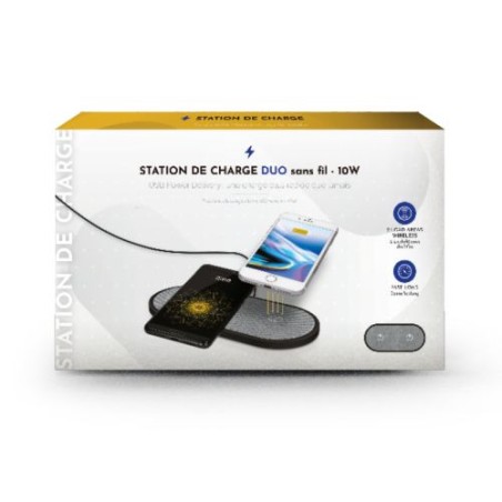 Station de Charge Duo Par Induction Sans Fil