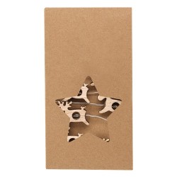 Ornement de Noël personnalisé pas cher Plentox Matières : bois Couleurs : naturel cadeau entreprise pas cher