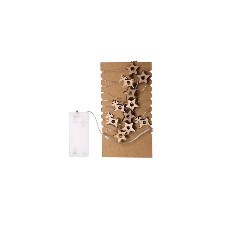 Ornement de Noël personnalisé pas cher Plentox Matières : bois Couleurs : naturel marquage laser ultra précis