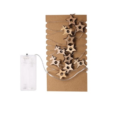 Ornement de Noël personnalisé pas cher Plentox Matières : bois Couleurs : naturel marquage laser ultra précis