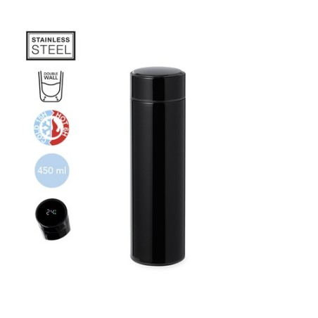 Bouteille Isotherme Éco-responsable Personnalisée 450ml - Thermo Sutung Matières : acier inoxydable Couleurs : argenté objet pro