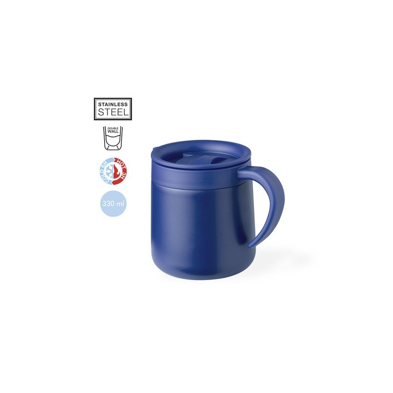 Tasse Thermique Personnalisée Idéale Bokat Matières : acier inoxydable Couleurs : gris marquage laser ultra précis