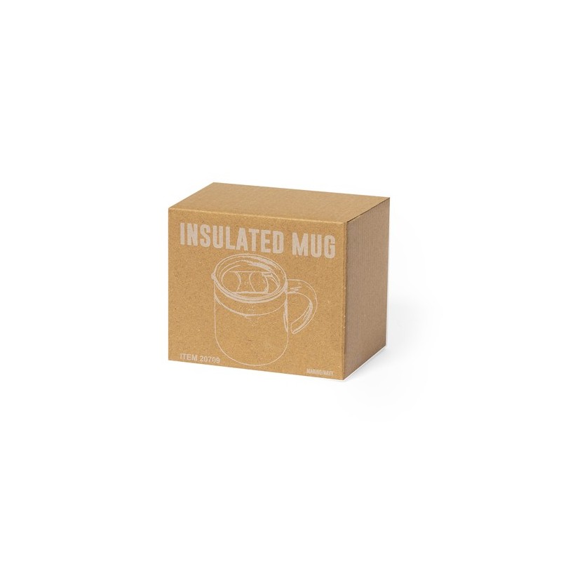 Tasse Thermique Personnalisée Idéale Bokat Matières : acier inoxydable Couleurs : gris impression logo haute qualité
