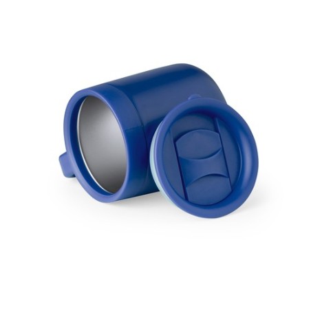 Tasse Thermique Personnalisée Idéale Bokat Matières : acier inoxydable Couleurs : noir marquage couleur éclatante