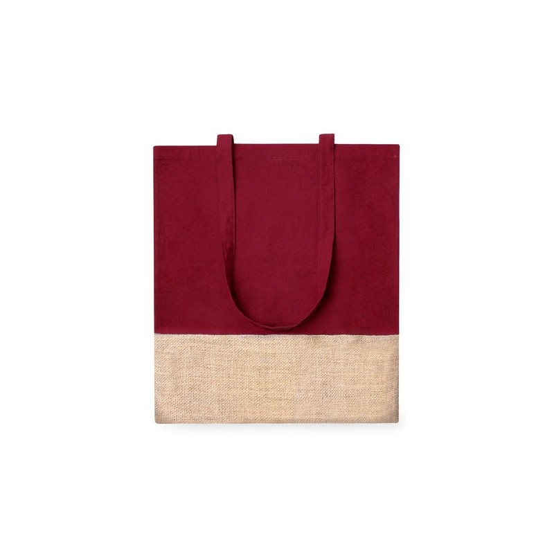 Sac Personnalisable en Coton et Jute Suelva Matières : coton Couleurs : bordeaux personnalisation rapide en France
