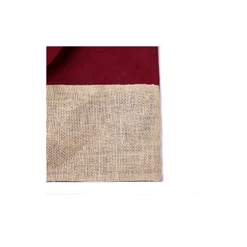 Sac Personnalisable en Coton et Jute Suelva Matières : coton Couleurs : bordeaux cadeau client original