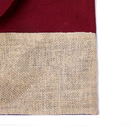 Sac Personnalisable en Coton et Jute Suelva Matières : coton Couleurs : bordeaux cadeau client original