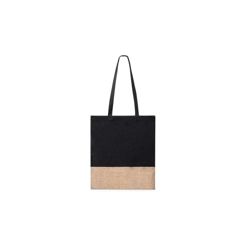 Sac Personnalisable en Coton et Jute Suelva Matières : coton Couleurs : bleu marine cadeau affaires élégant