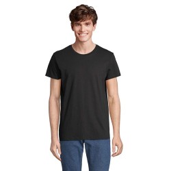 T-shirt personnalisé 100% coton recyclé 150g - RE CRUSADER Taille textile : L Couleurs : noir profond objet publicitaire robuste