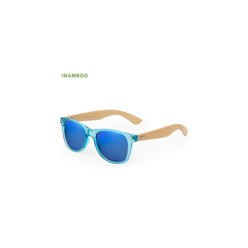 Lunettes de Soleil Personnalisées UV400 Pas Chères - Dristan Matières : bambou Couleurs : transparent impression haute définitio
